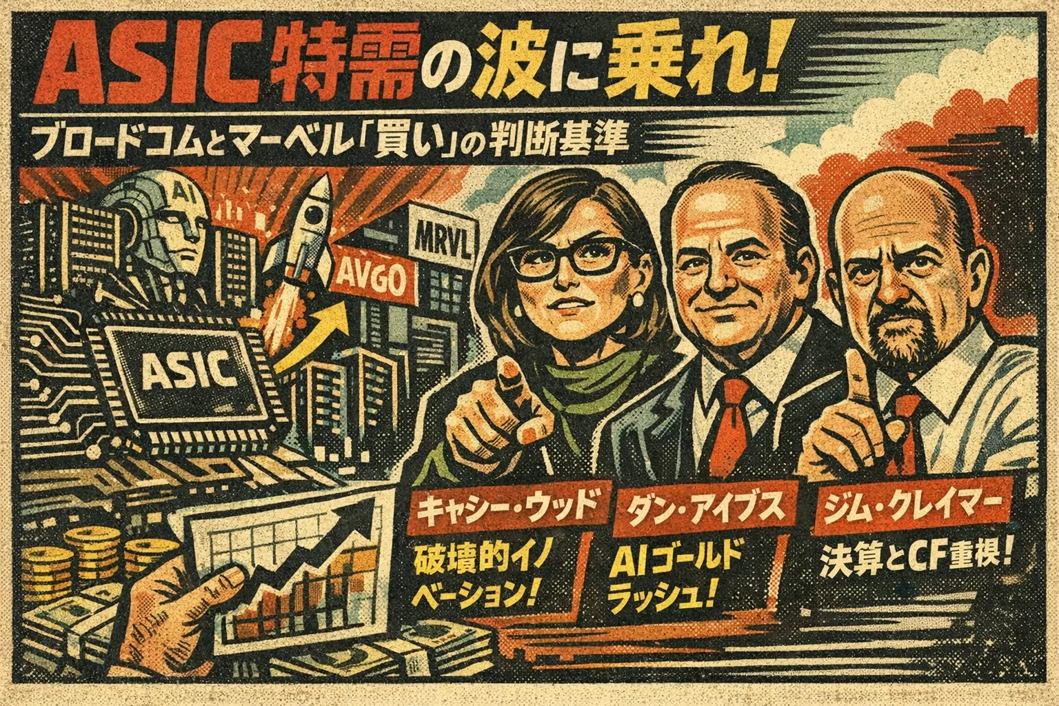 ASIC特需の波に乗れ！ブロードコムとマーベル、「買い」の判断基準