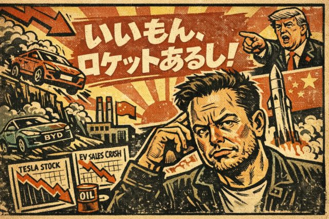 イーロン・マスクの見誤りが招く「EVバブル崩壊」もう止まらない