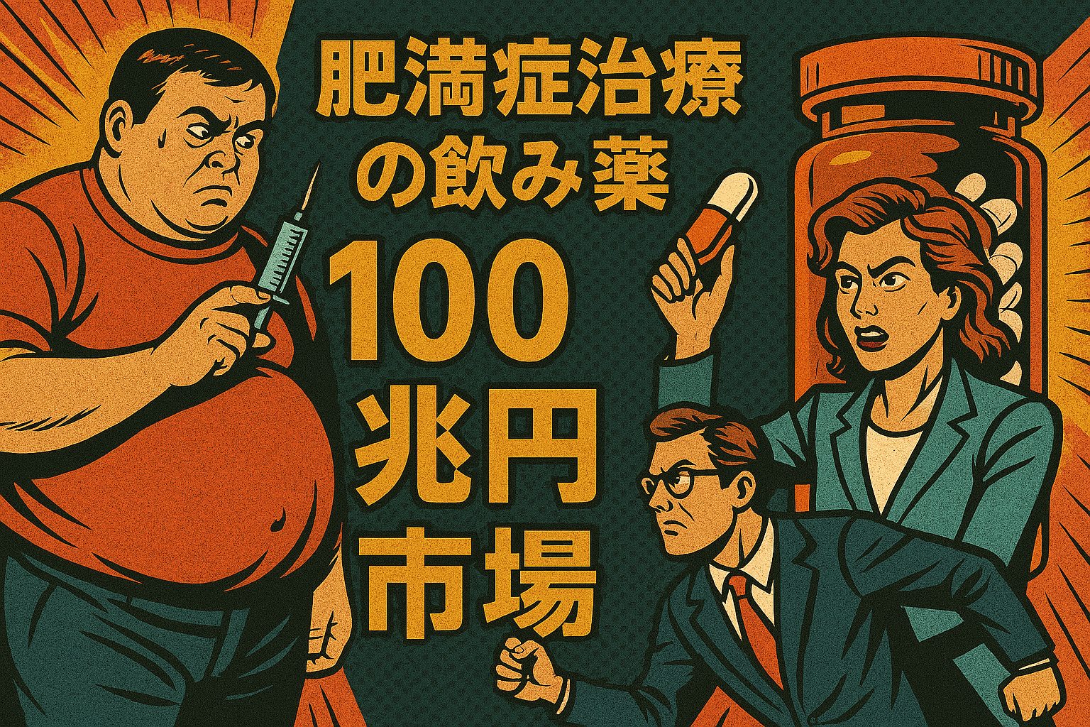 米国株：「注射から錠剤へ」肥満症治療の新時代！100兆円市場を独占するのはリリーかノボか？