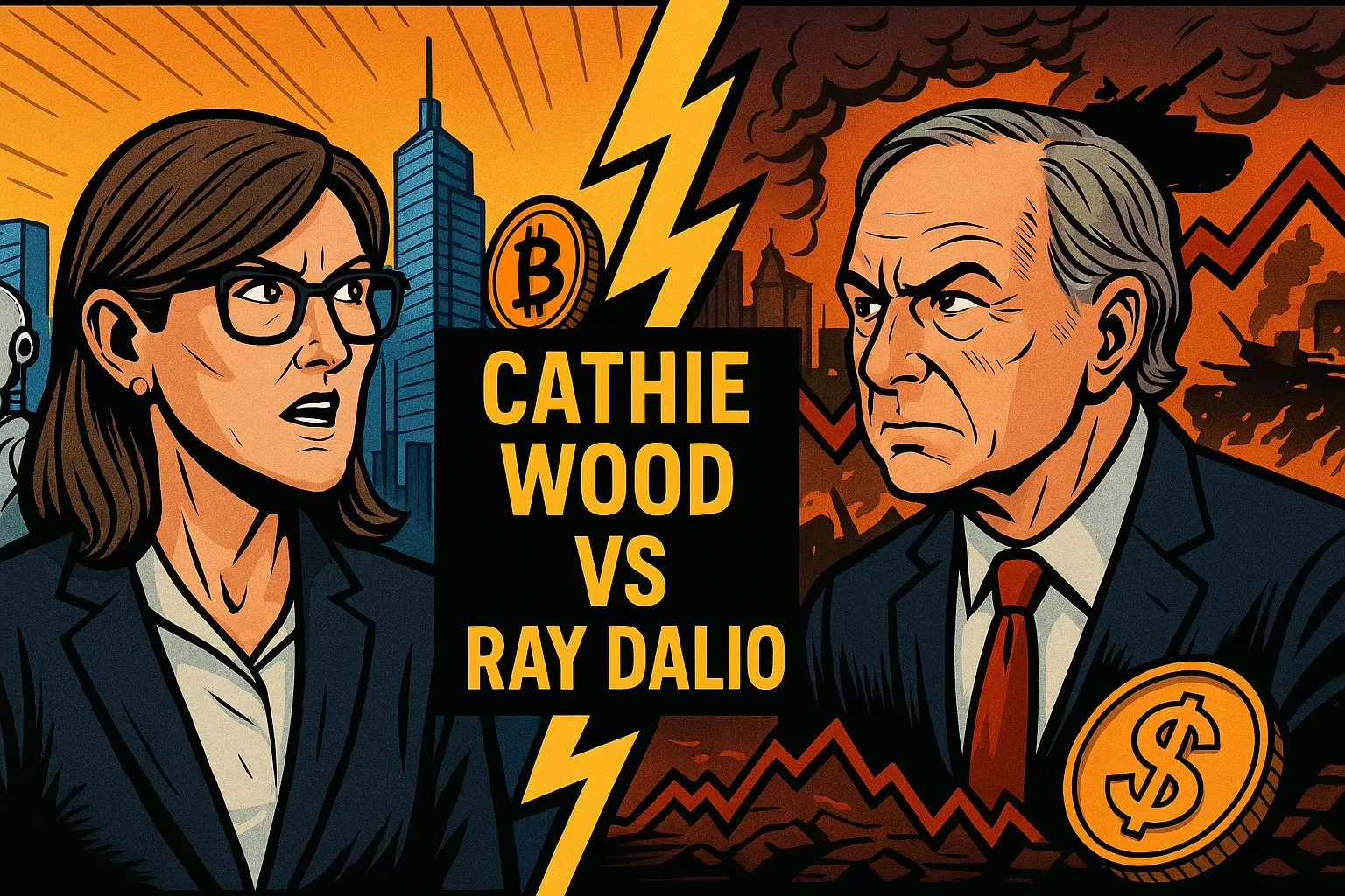 キャシー・ウッド vs レイ・ダリオ、米国株投資の巨頭が示す極端な未来