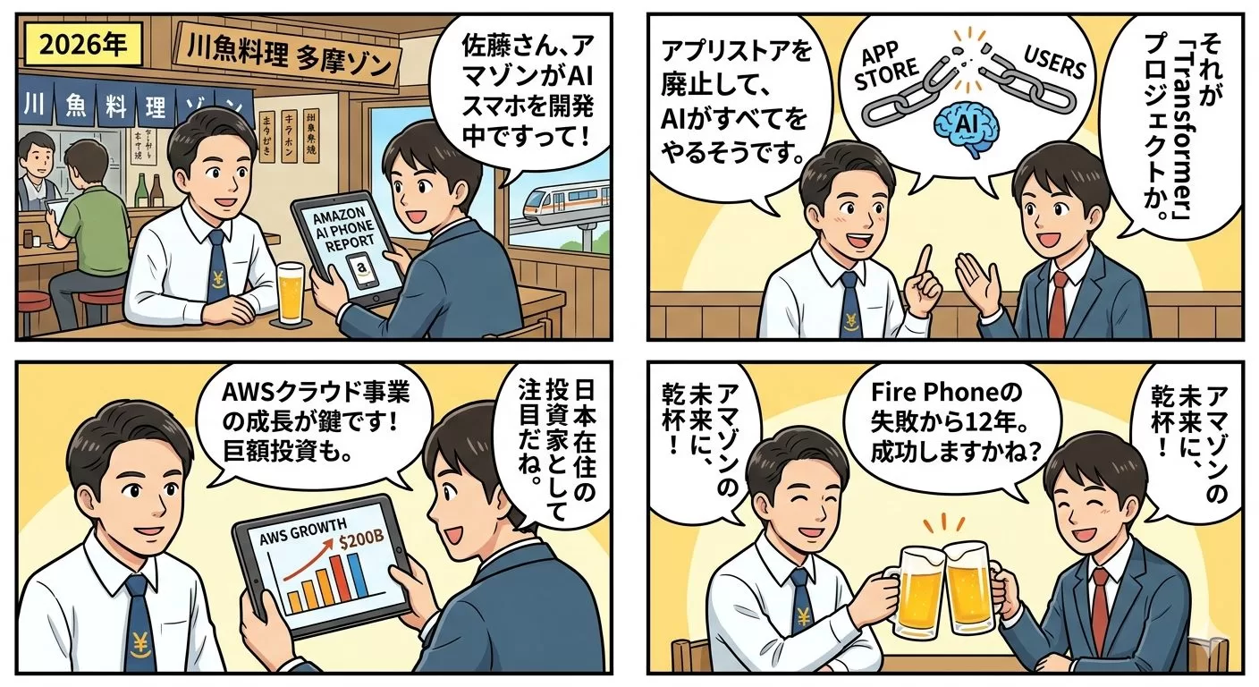 アマゾンAIスマホ開発してるって!?その名は「Transformer」2