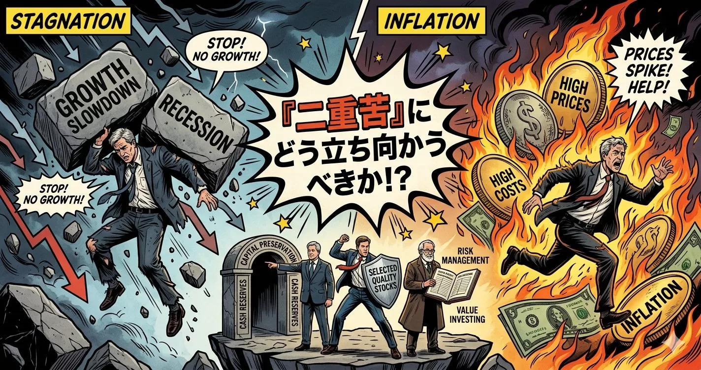 投資の賢者からの警告：成長鈍化と物価高の『二重苦』にどう立ち向かうべきか!?