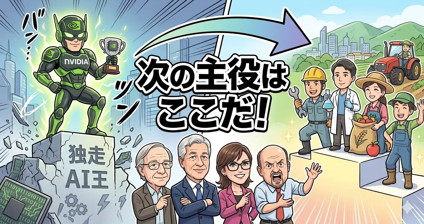 NVIDIA独走の次はここだ！セクターローテーションが引き起こす「主役交代」!?