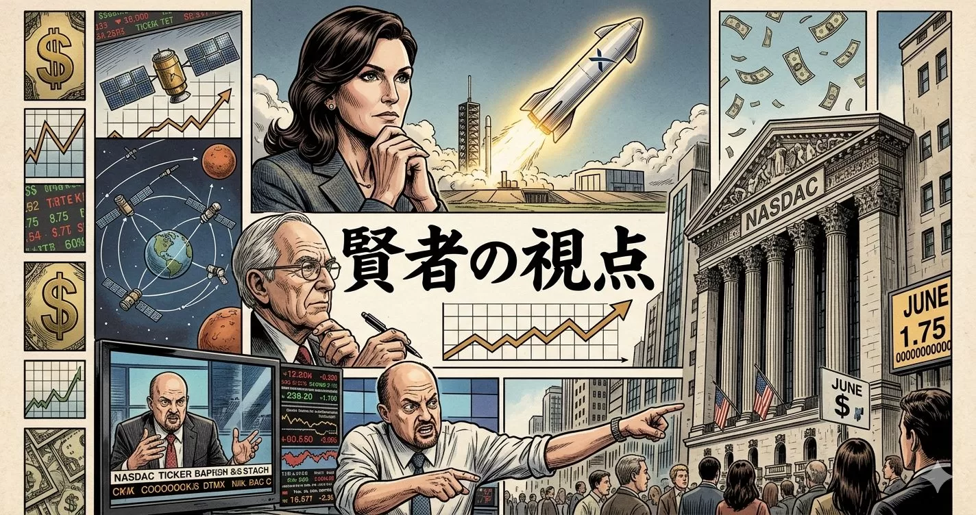 2026年6月始動か。スペースエックス上場で米国株投資家が知るべき賢者の視点