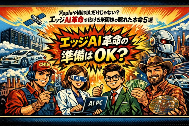 AppleやNVIDIAだけじゃない？エッジAI革命で化ける米国株の隠れた本命5選